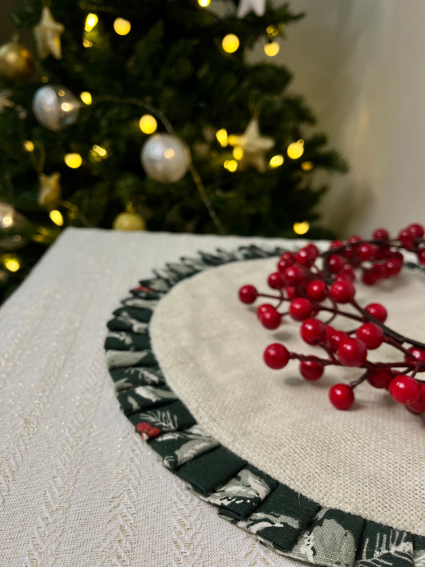 Centre Table Mat - Cherry Tree