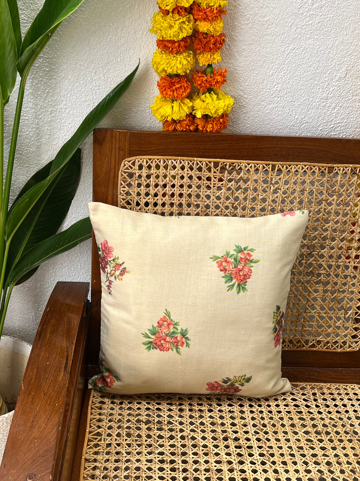 Cushion Cover - Pookal on Tissue
