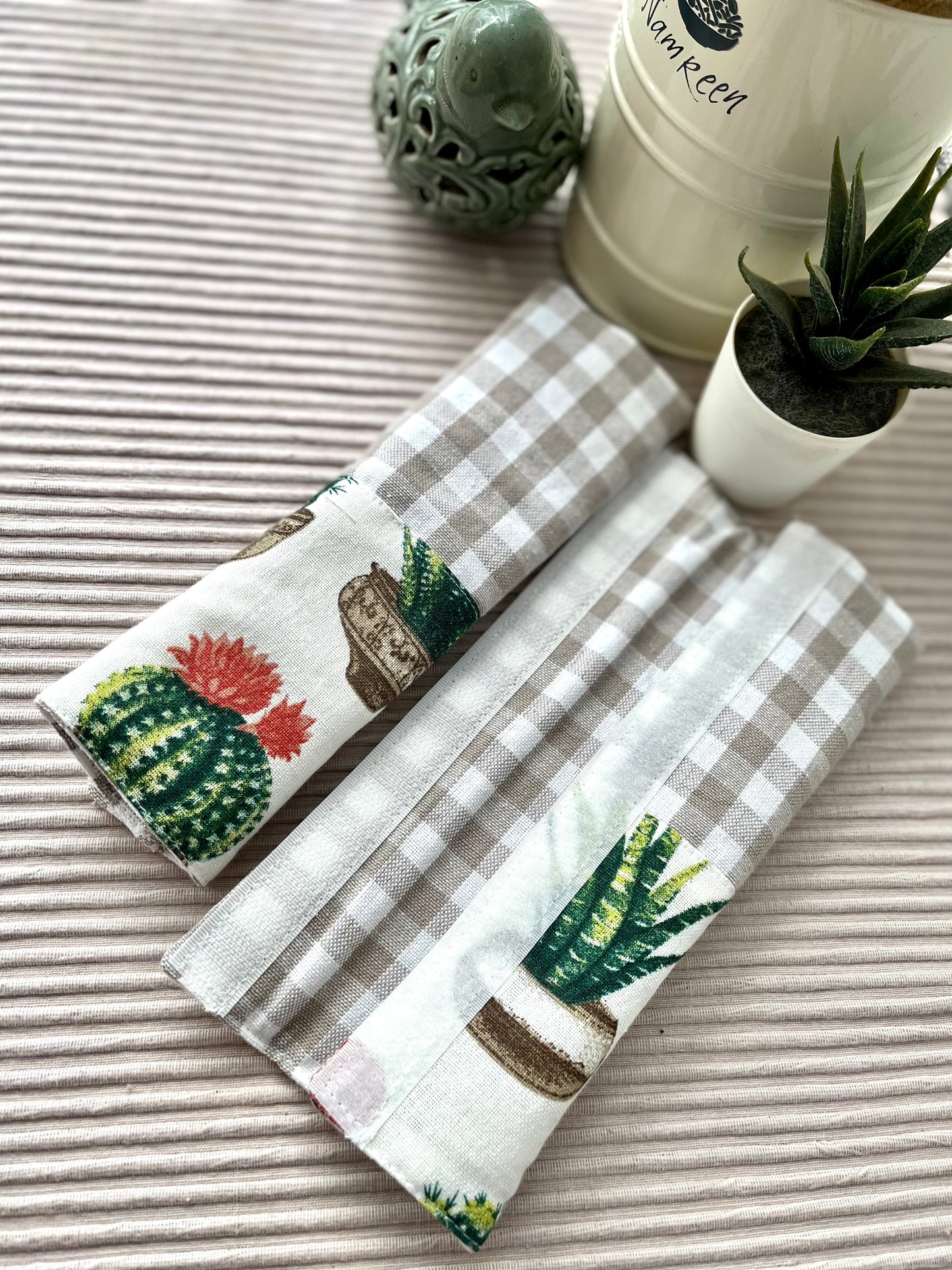 Fridge Handle Covers - Succulents