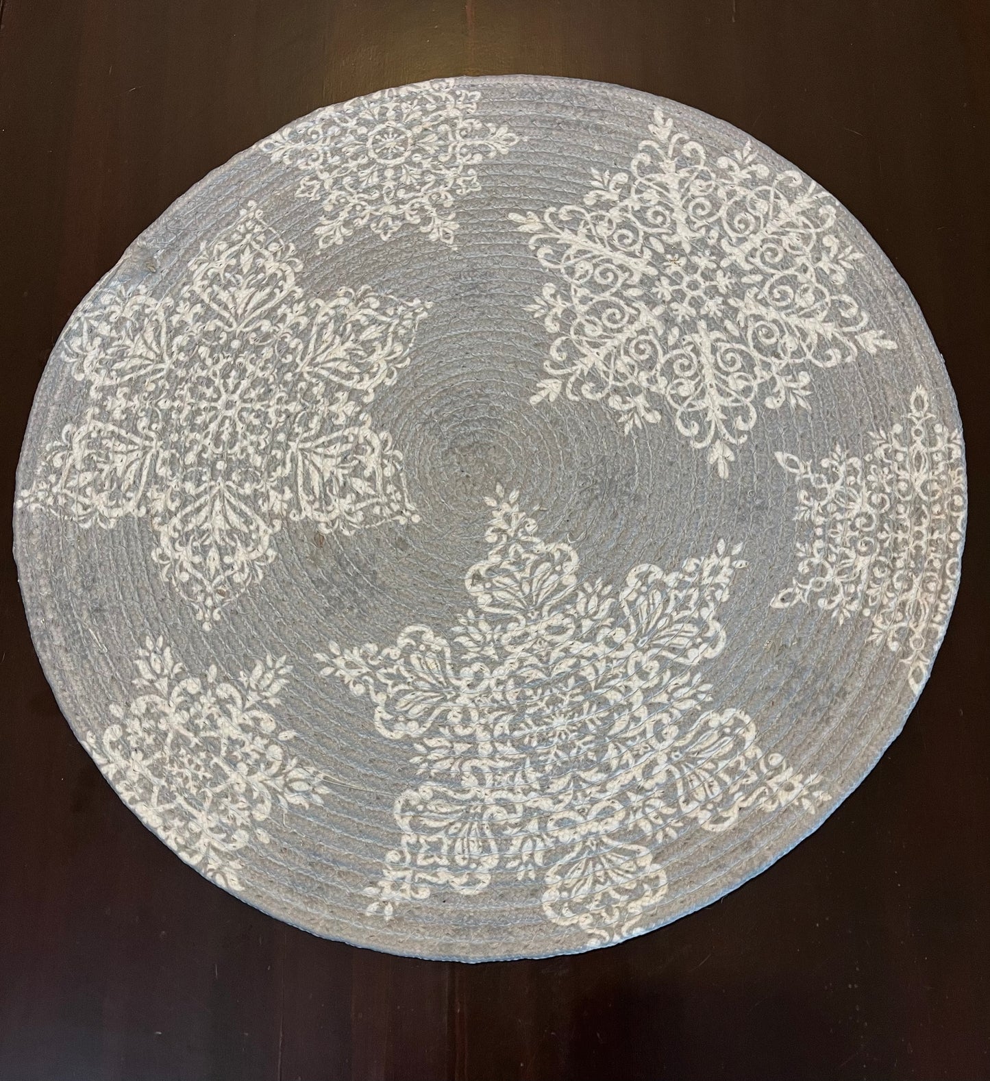 Round Mat - Snowflakes