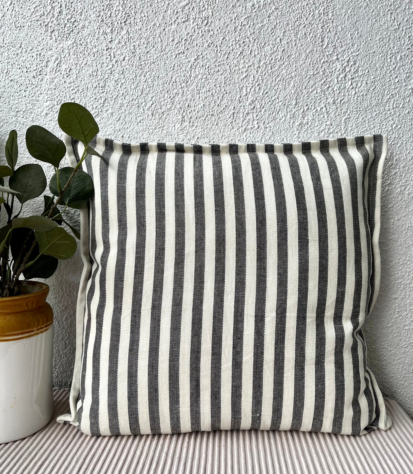 Cushion Cover - Grey n Stripes