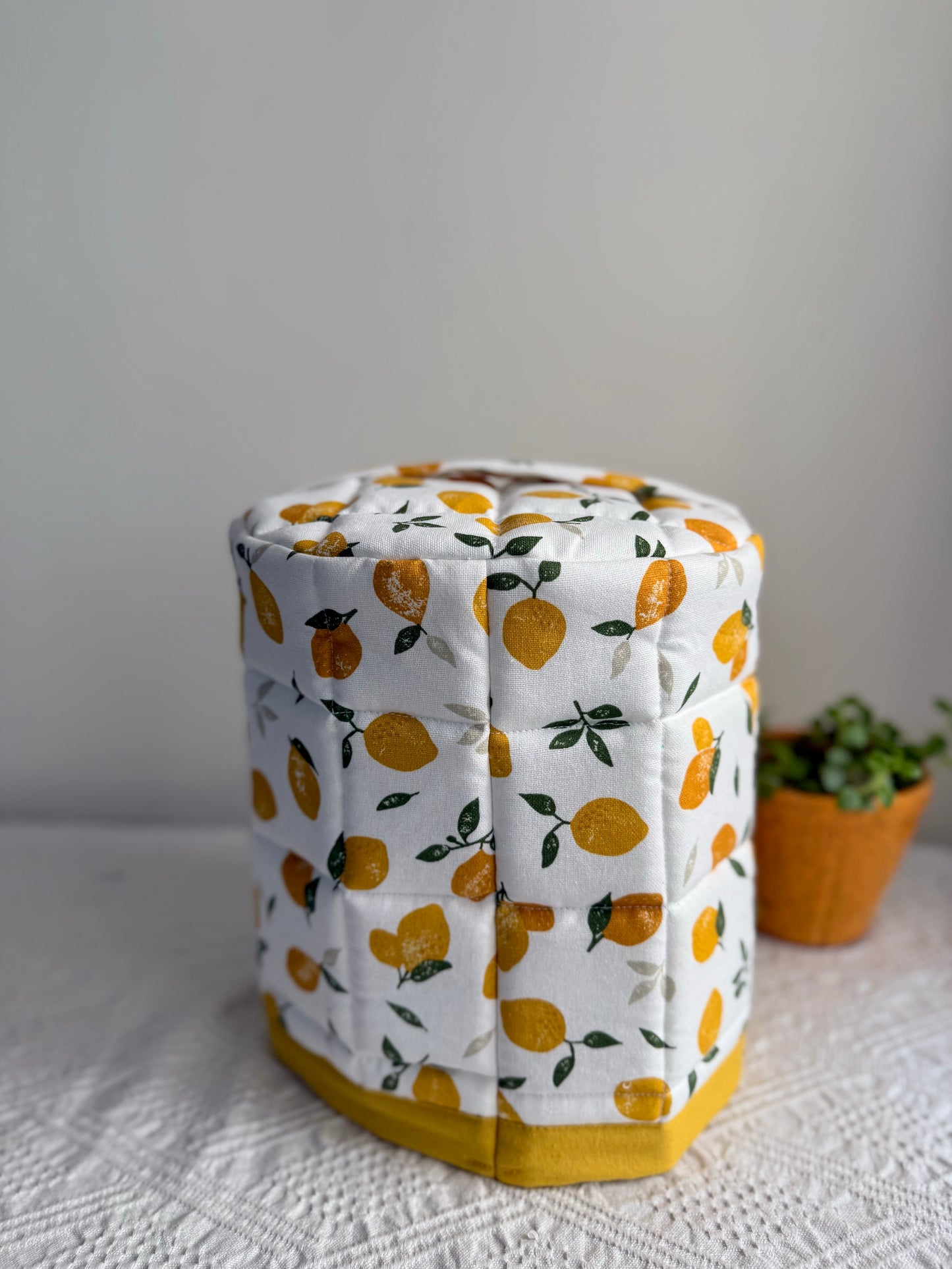 Mixer Grinder Cover ( Round ) - Tiny lemons