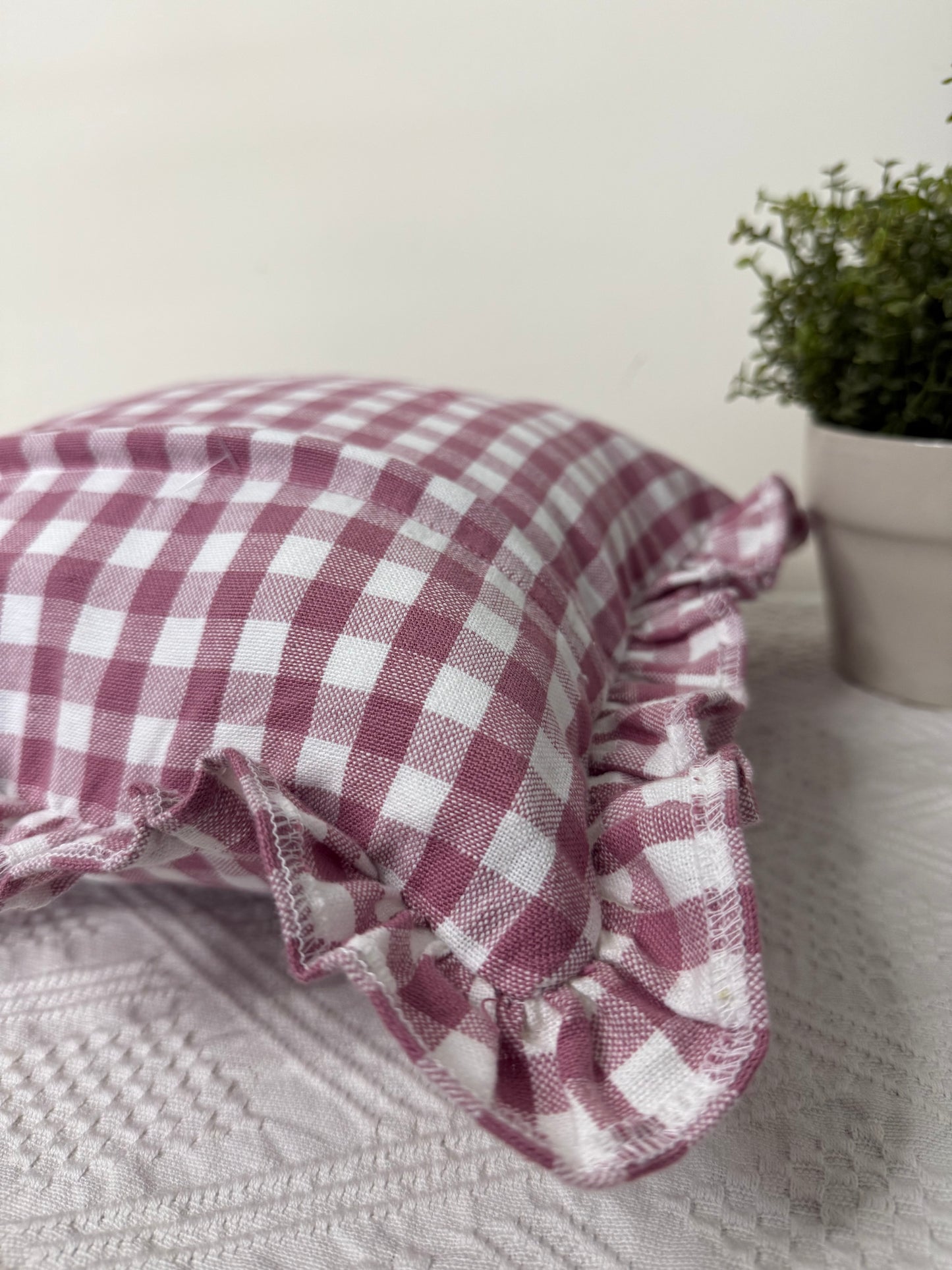 Cushion Cover - Mauve In Ruffles