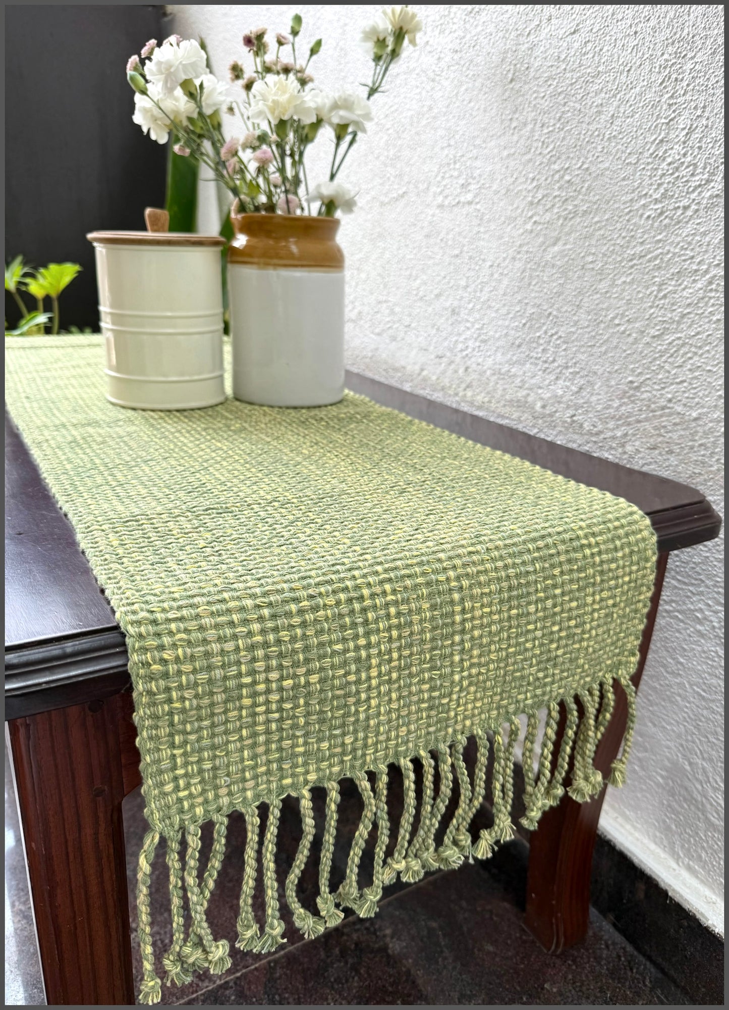 Runner - Lemon Green & Tassles