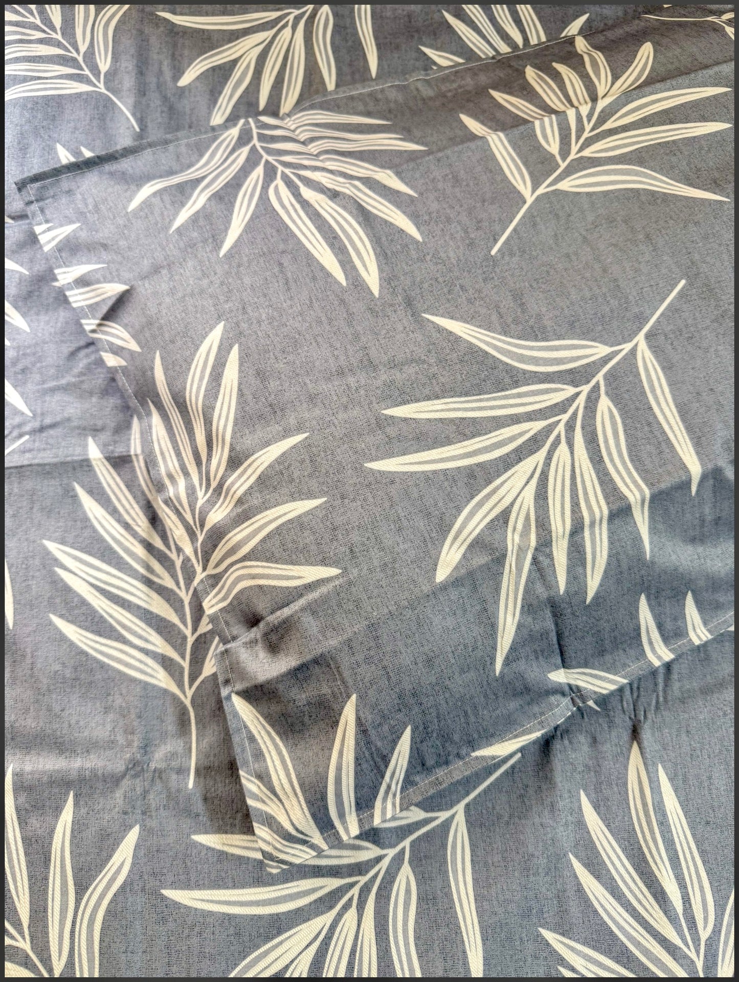 Bed Sheet - Ferns on Blue