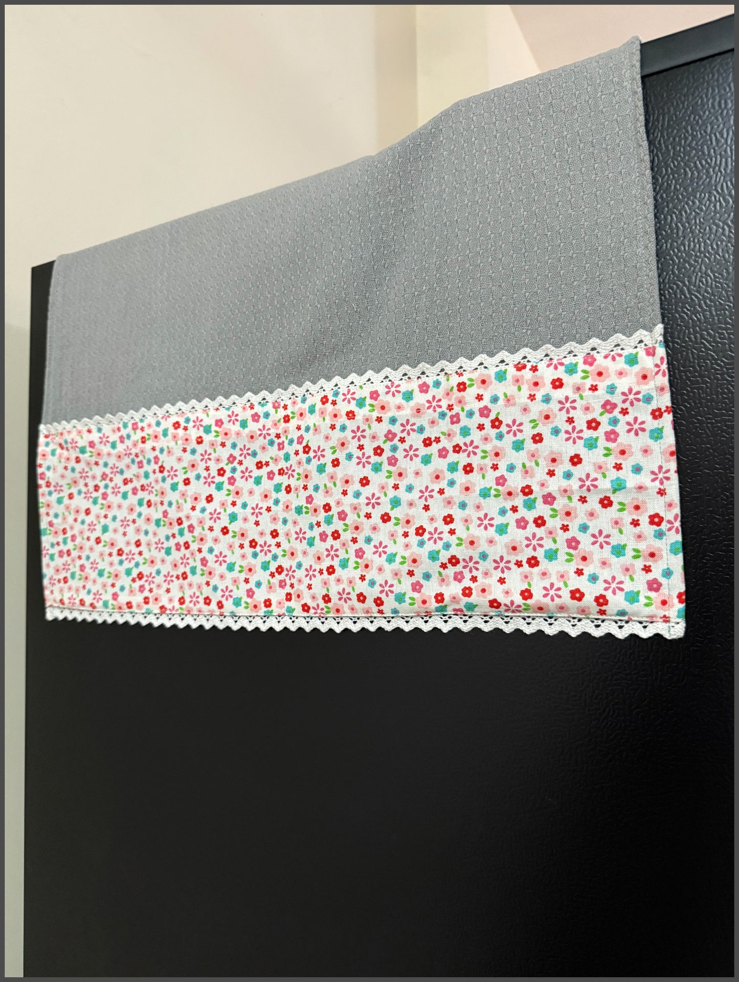Fridge Top Cover- Pink garden