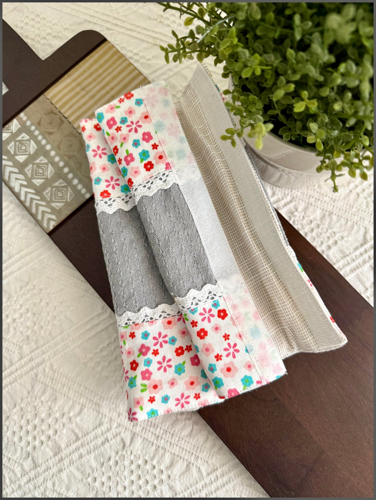 Fridge Handle Cover- Pink garden