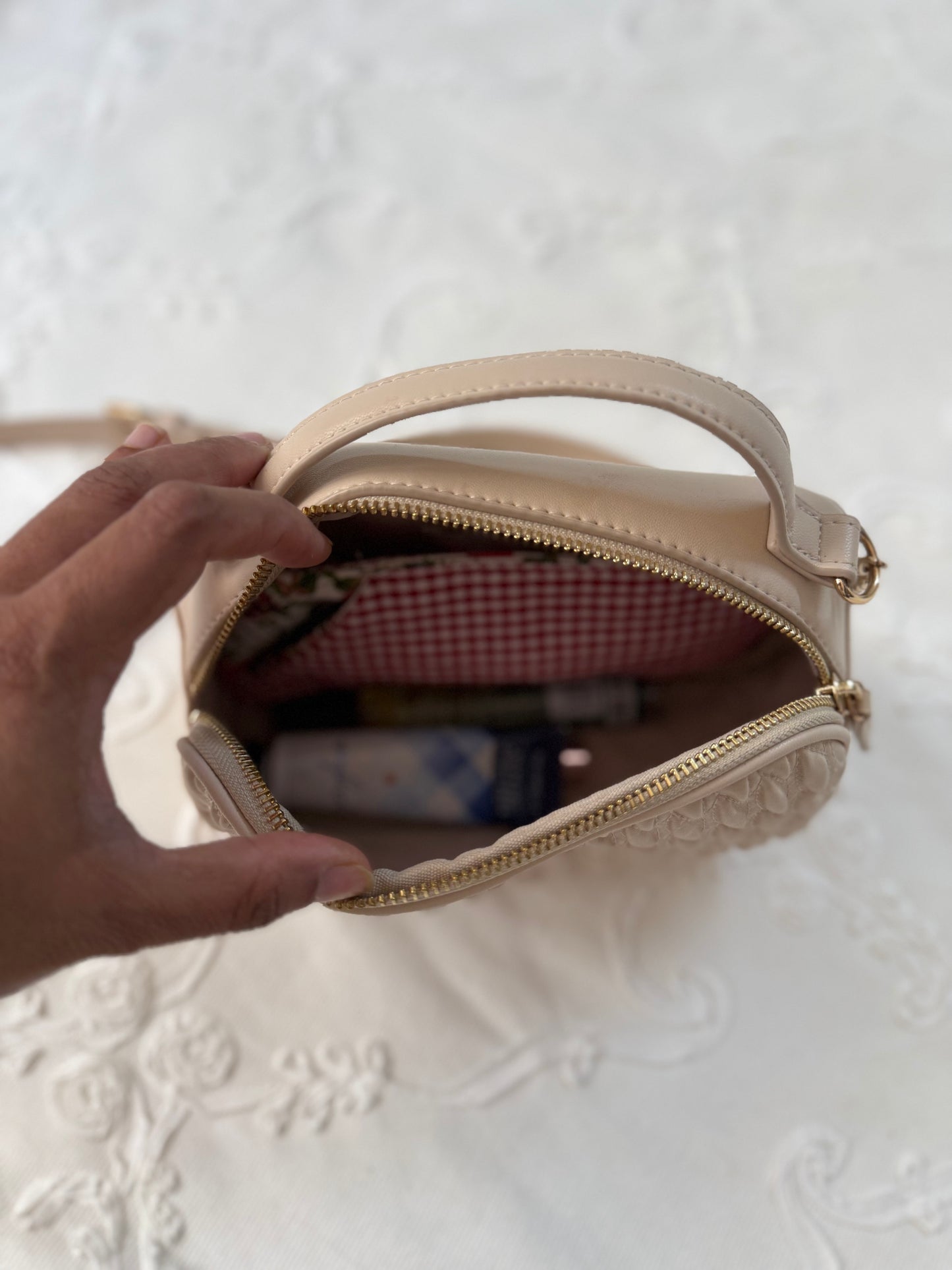 Sunglass/ Reading glass Pouch - Lil Red Gingham
