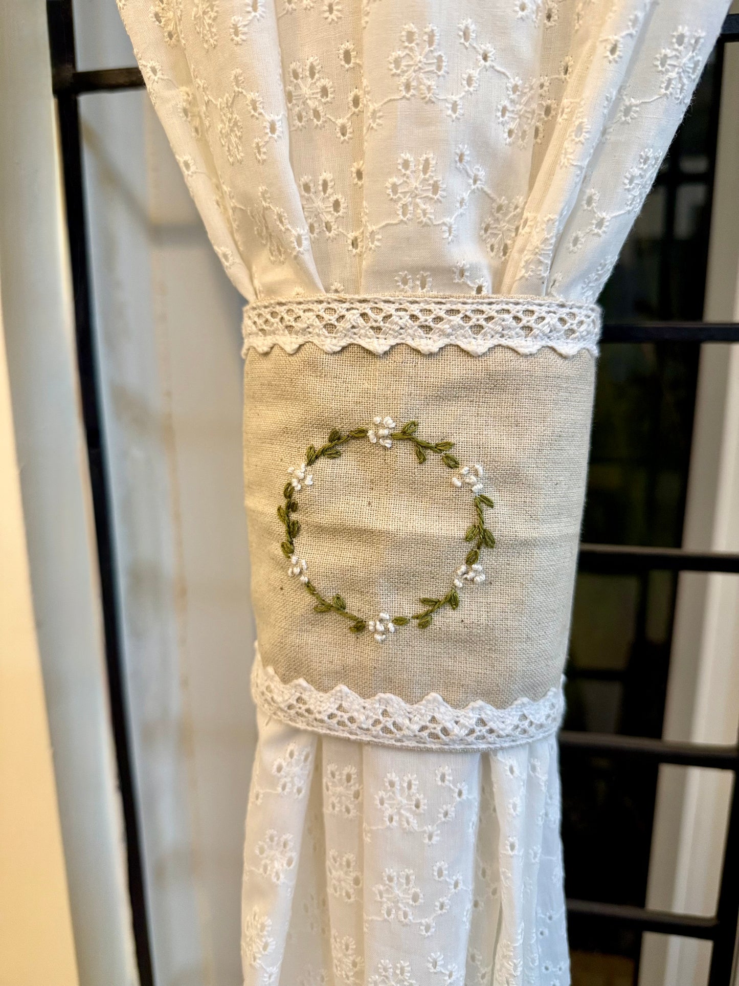 Curtain Tieback - Evergreen ( set of 2)