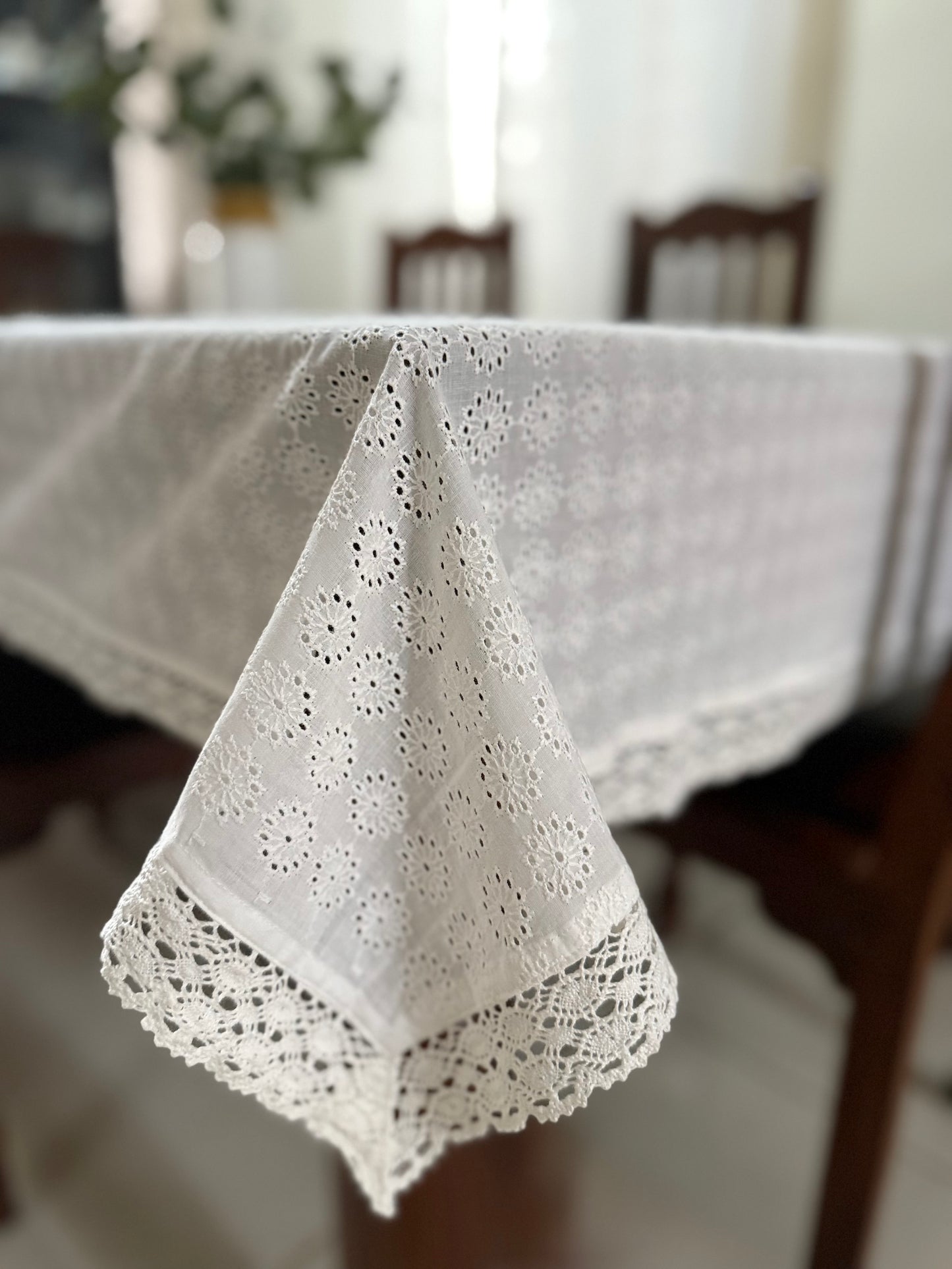 Tablecloth- Hakoba In White