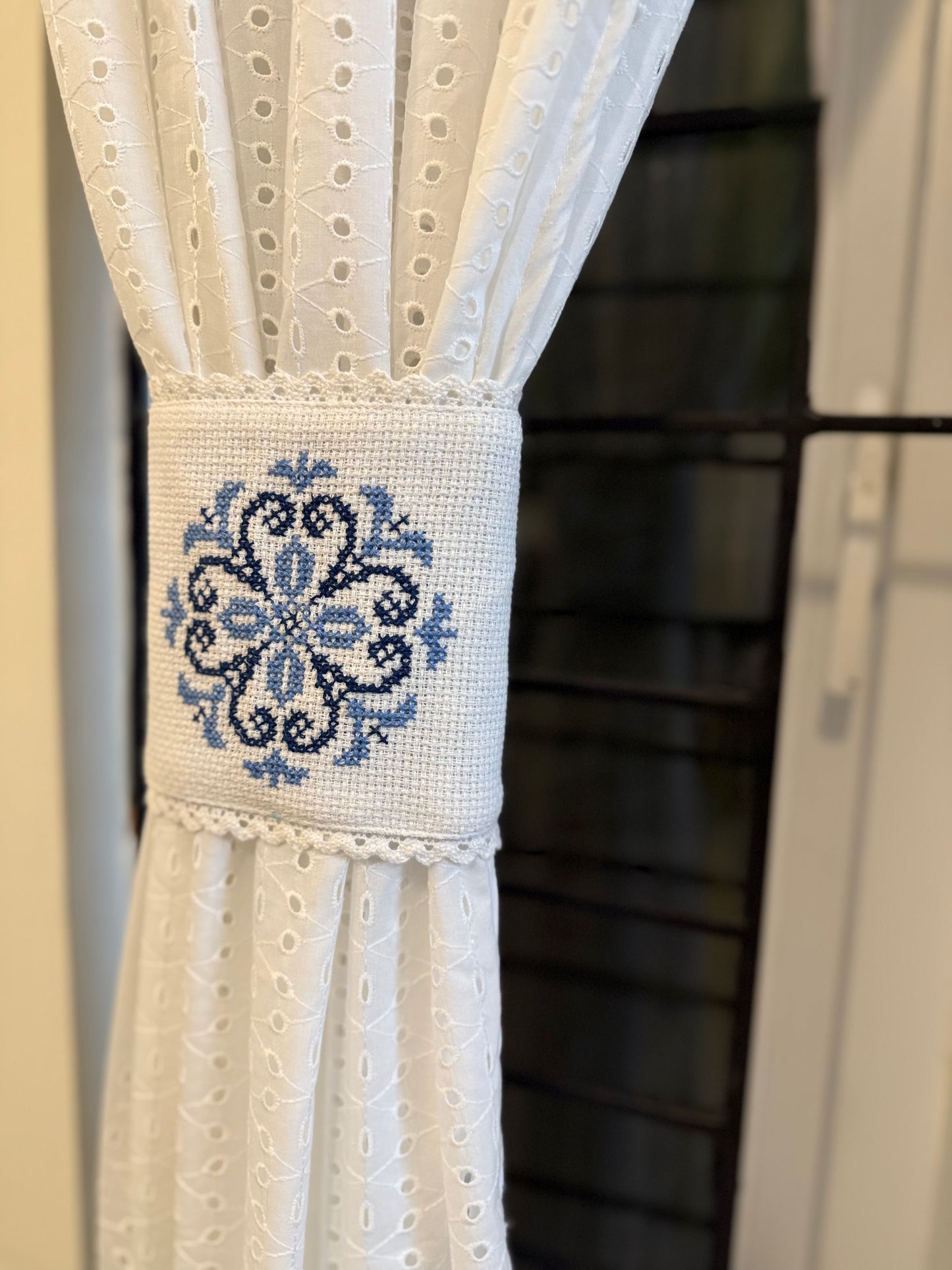 Curtain Tiebacks - Shades of Blue