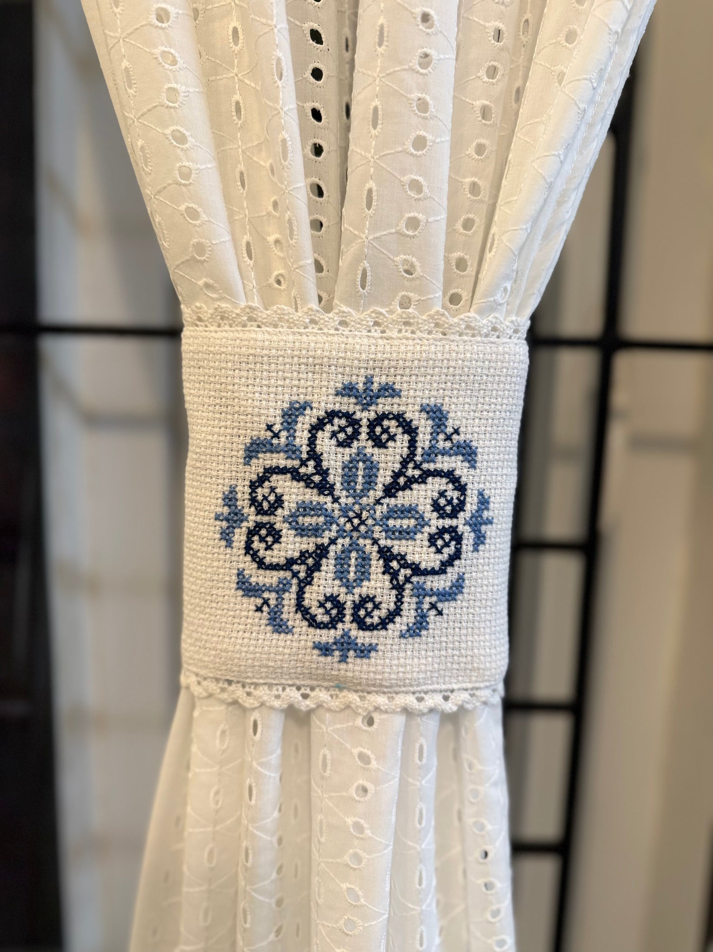 Curtain Tiebacks - Shades of Blue