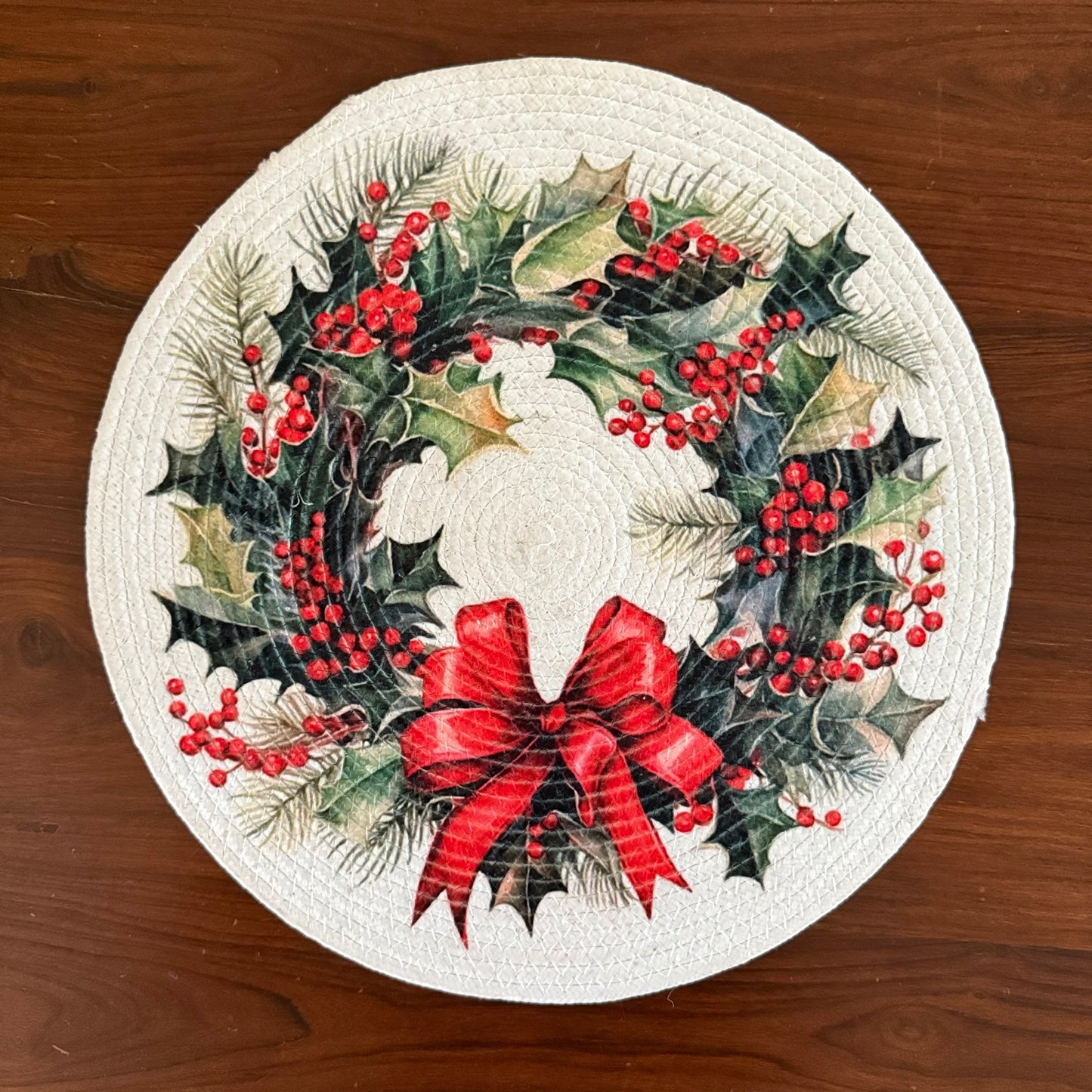 Christmas Placemat - Double Bow