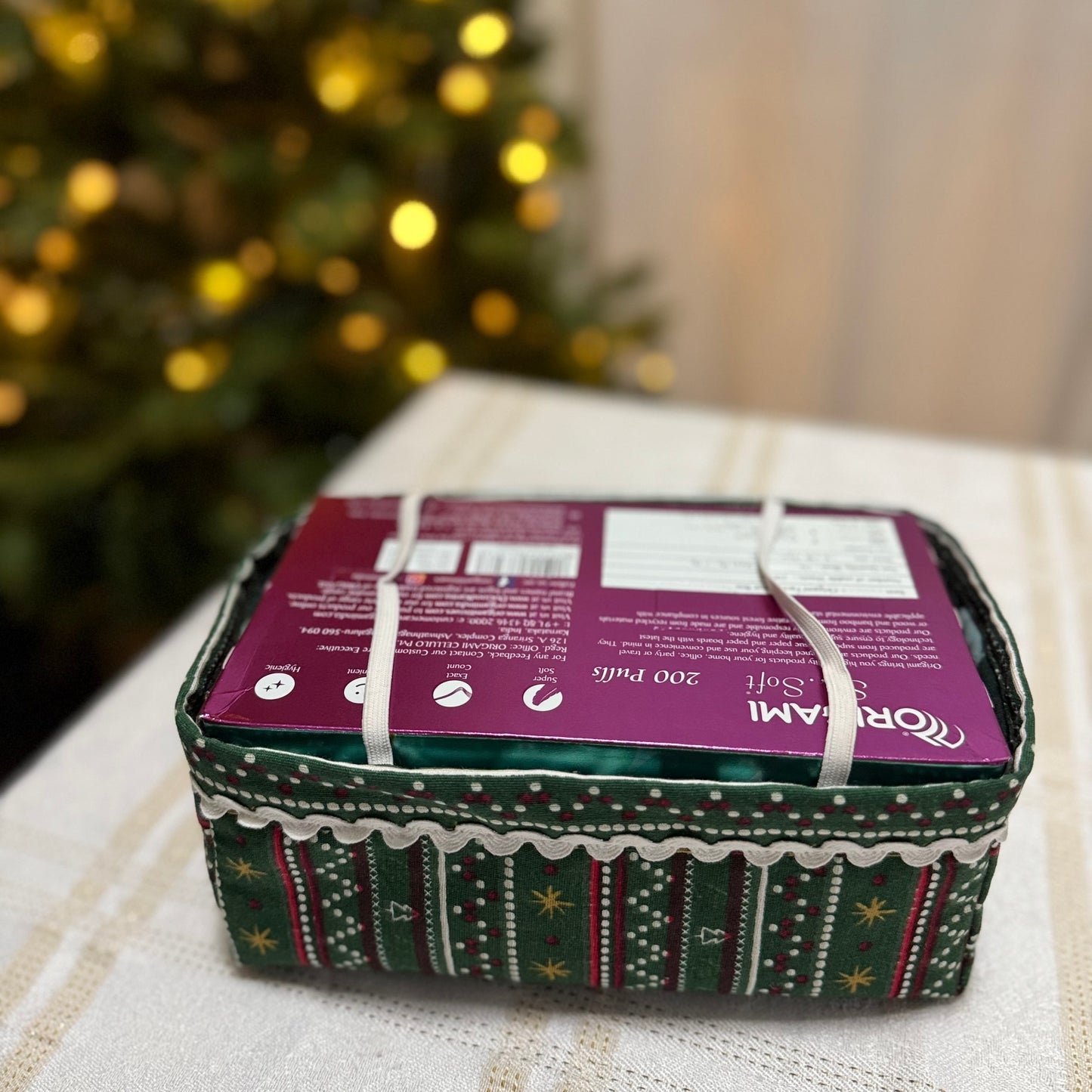 Tissue Box Cover - All Green