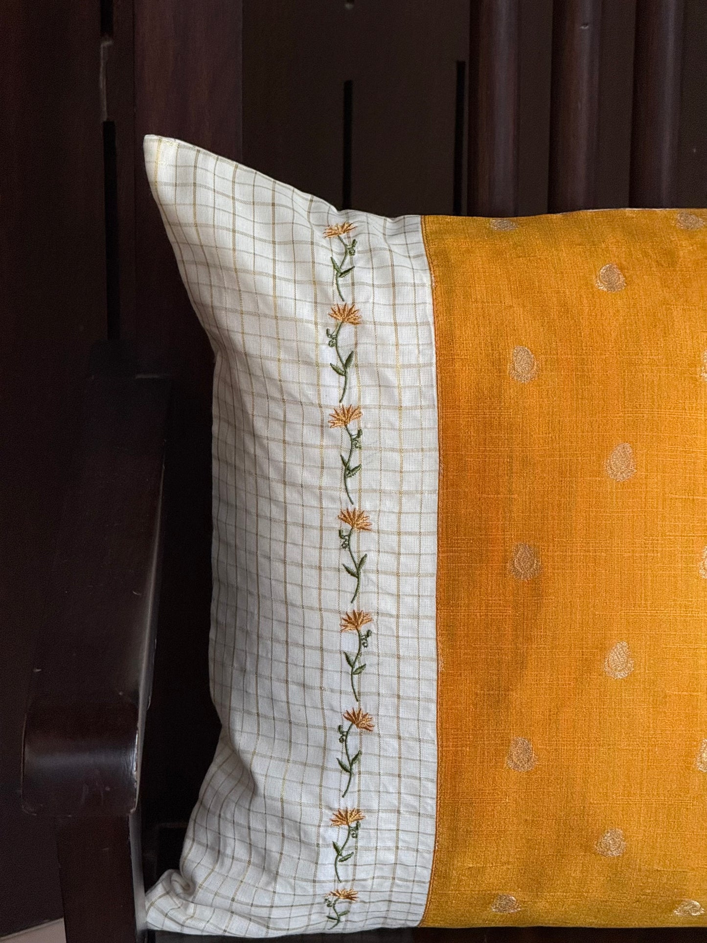 Cushion Cover - Jamanthi with Embroidery