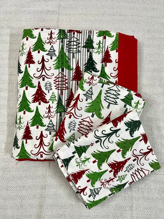 Christmas Bedsheet - Pine Trees ( King)