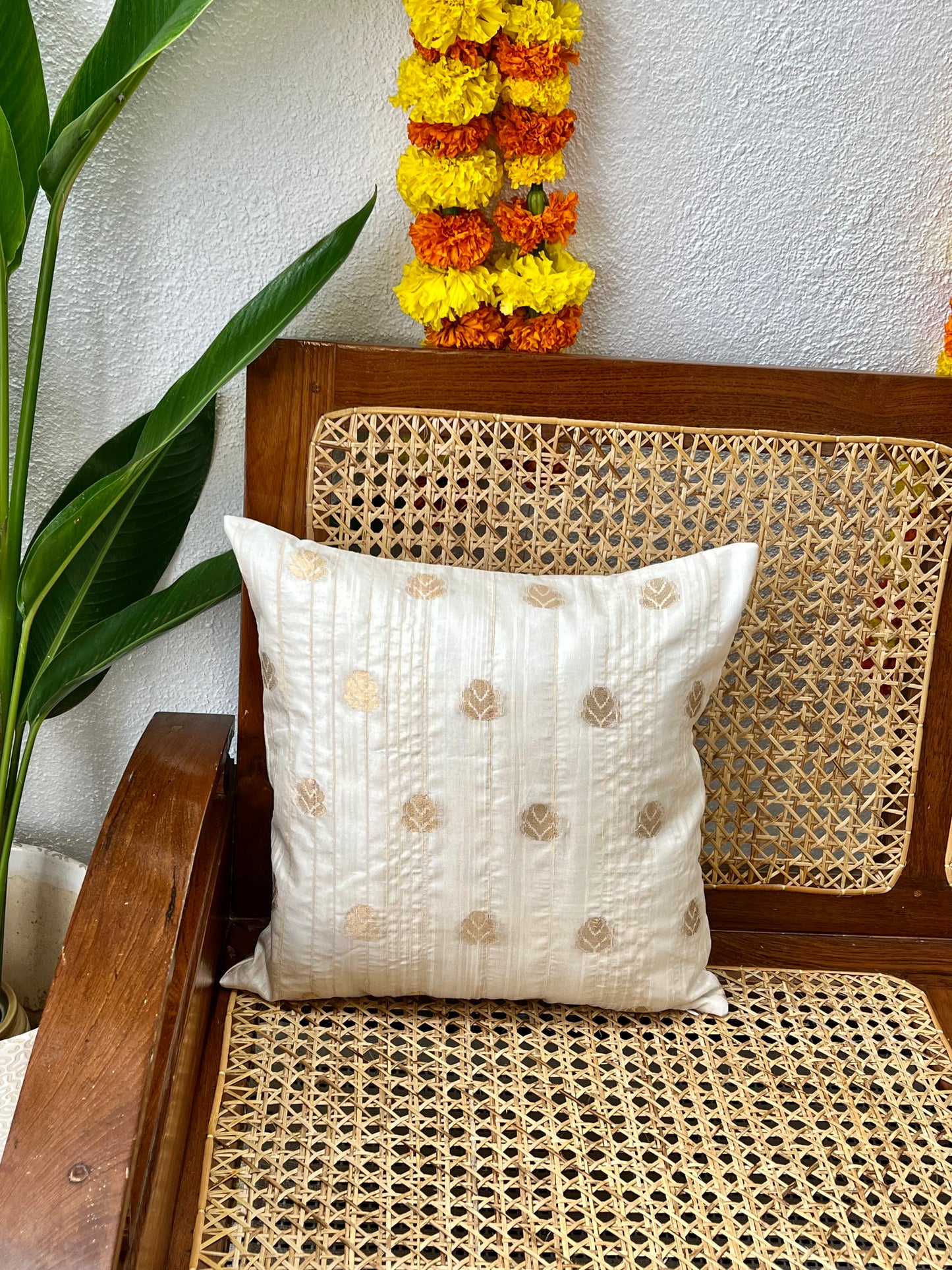 Cushion Cover - Ivory & Rose