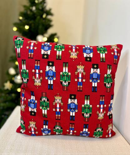 Christmas Cushion Cover - Nutcrackers