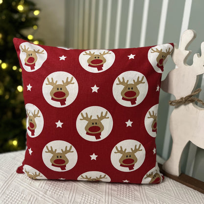 Cushion Cover- Happy Reindeer