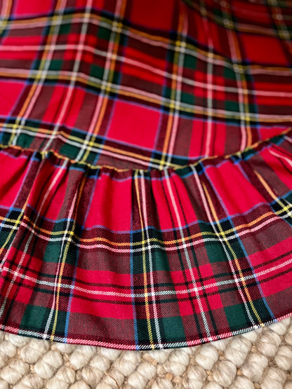 Tree Skirt - Plaid  Ruffles