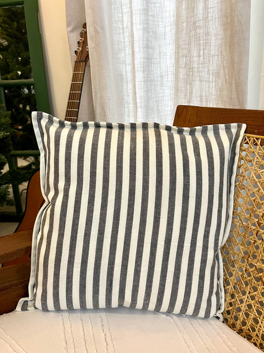 Cushion Cover - Grey n Stripes