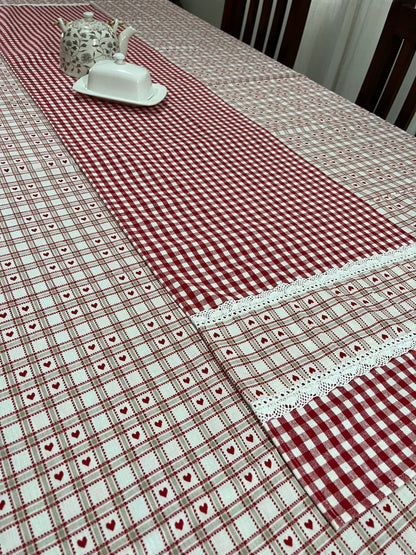 Runner - Gingham & Hearts