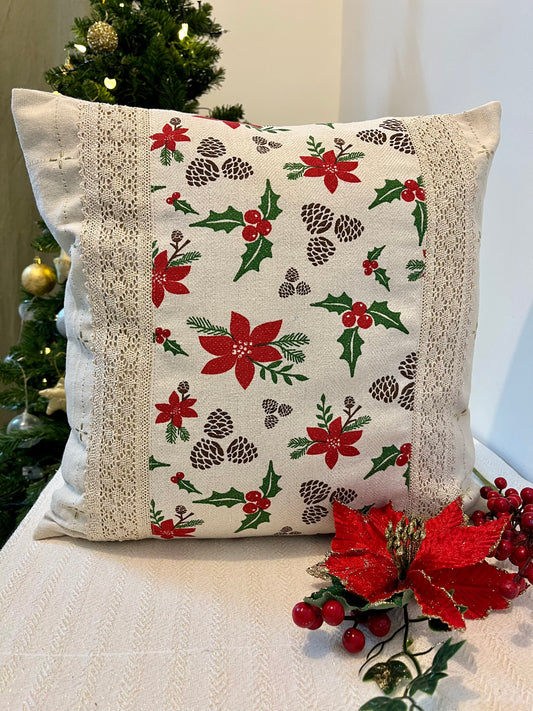 Cushion Cover- Poinsettia stori