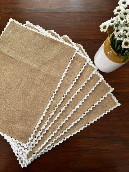 Placemat - Jute & Lace