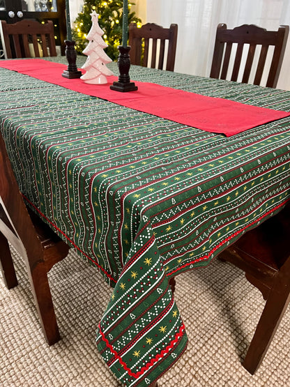 Christmas Tablecloth -  Green & Jolly