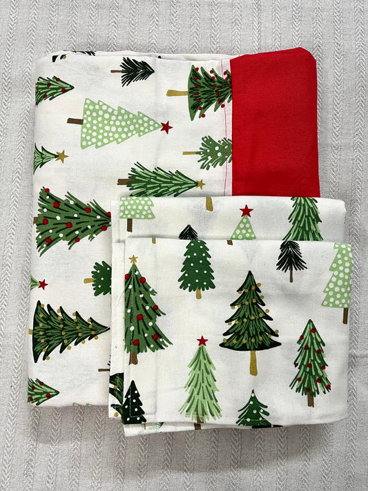 Christmas Bedsheet - Trees n trees ( king)