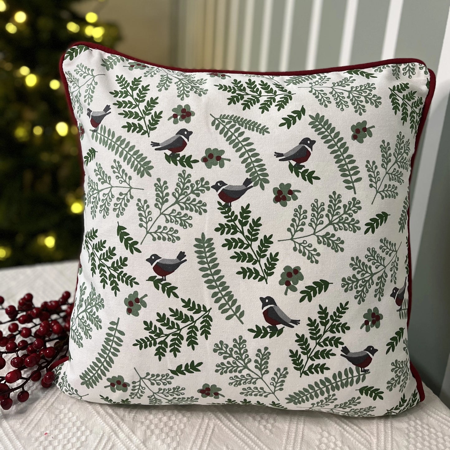 Cushion Cover- Ferns n Birdie