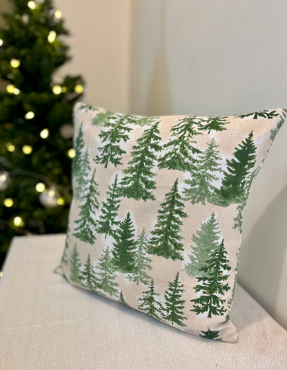 Christmas Cushion Cover -  Pine Forest