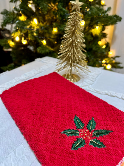 Christmas Hand Towel - Holly Bunch