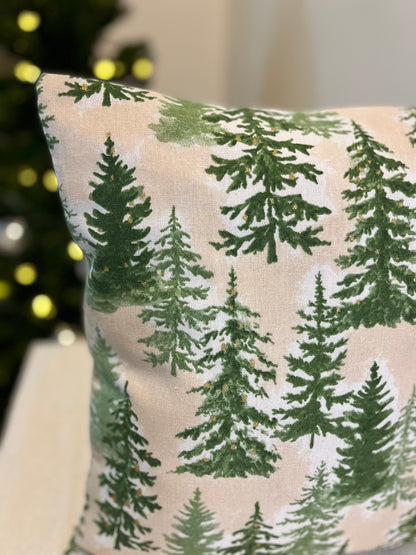 Christmas Cushion Cover -  Pine Forest