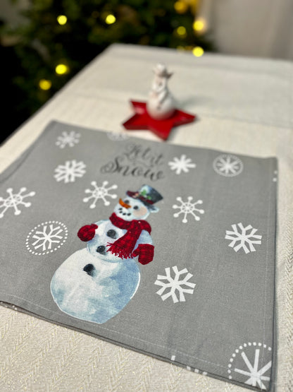 Christmas Kitchen Towels - Santa & Snowman