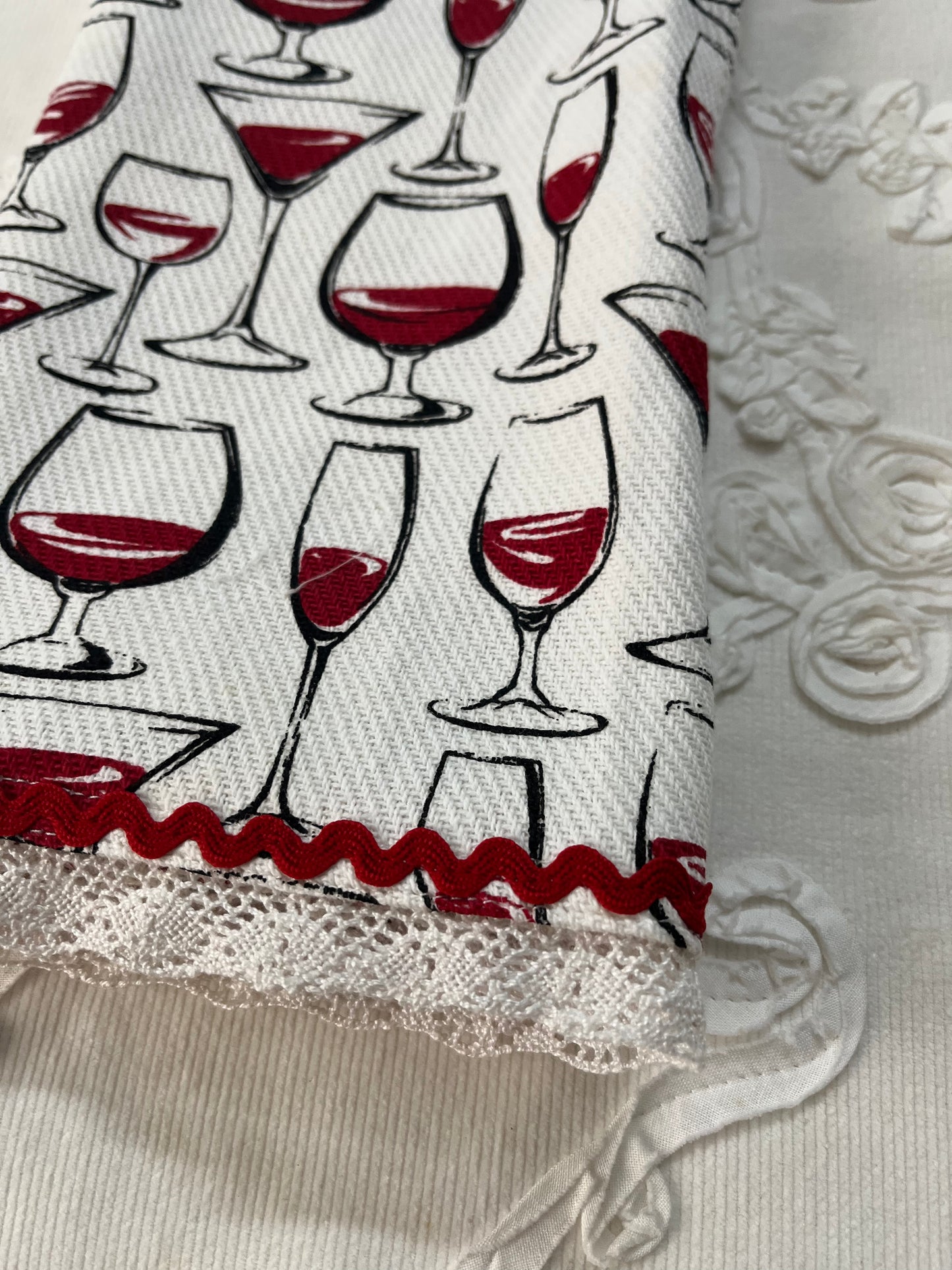 Kitchen Towel- Wineglass