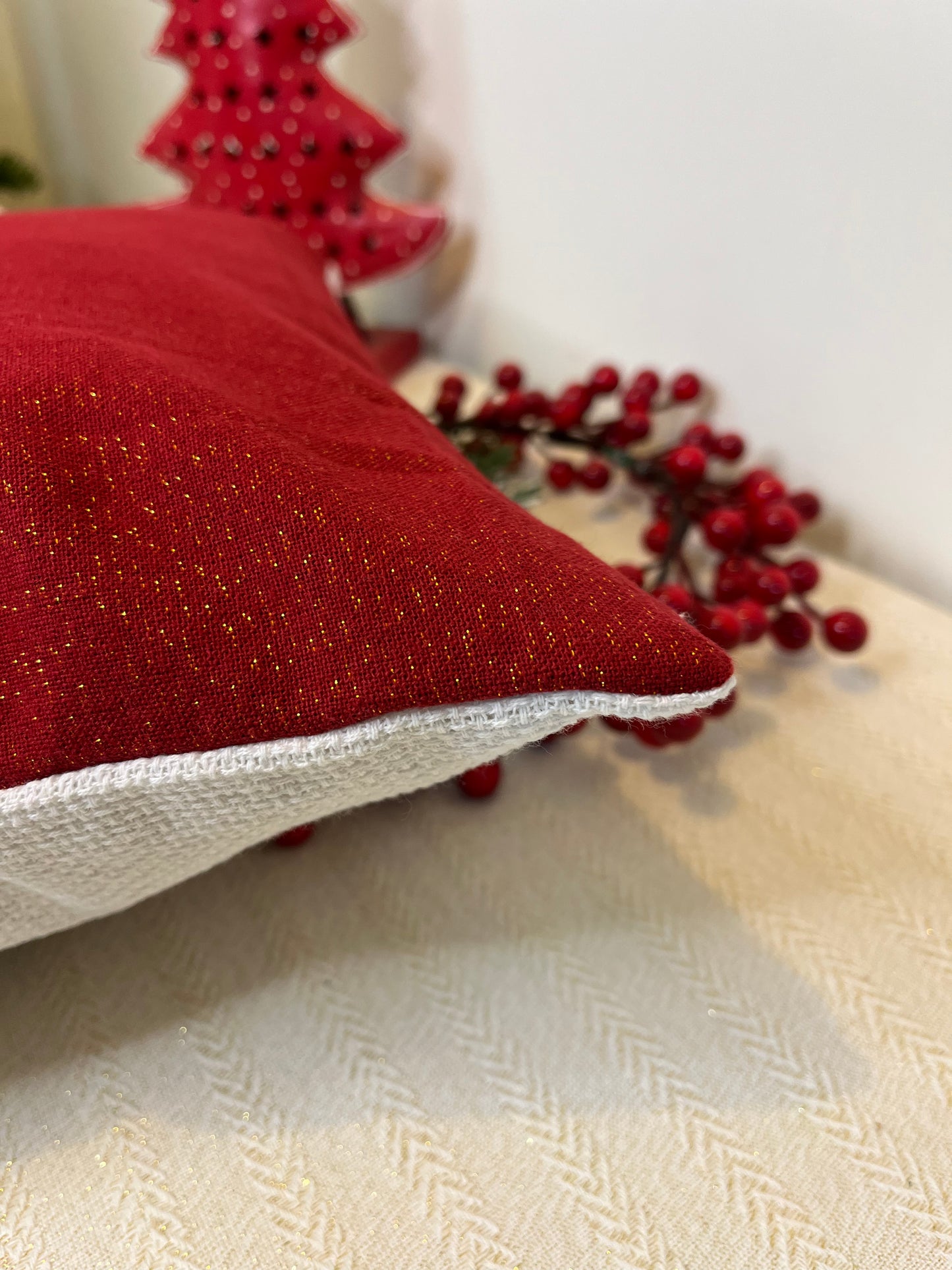 Christmas Cushion Cover - Wreath