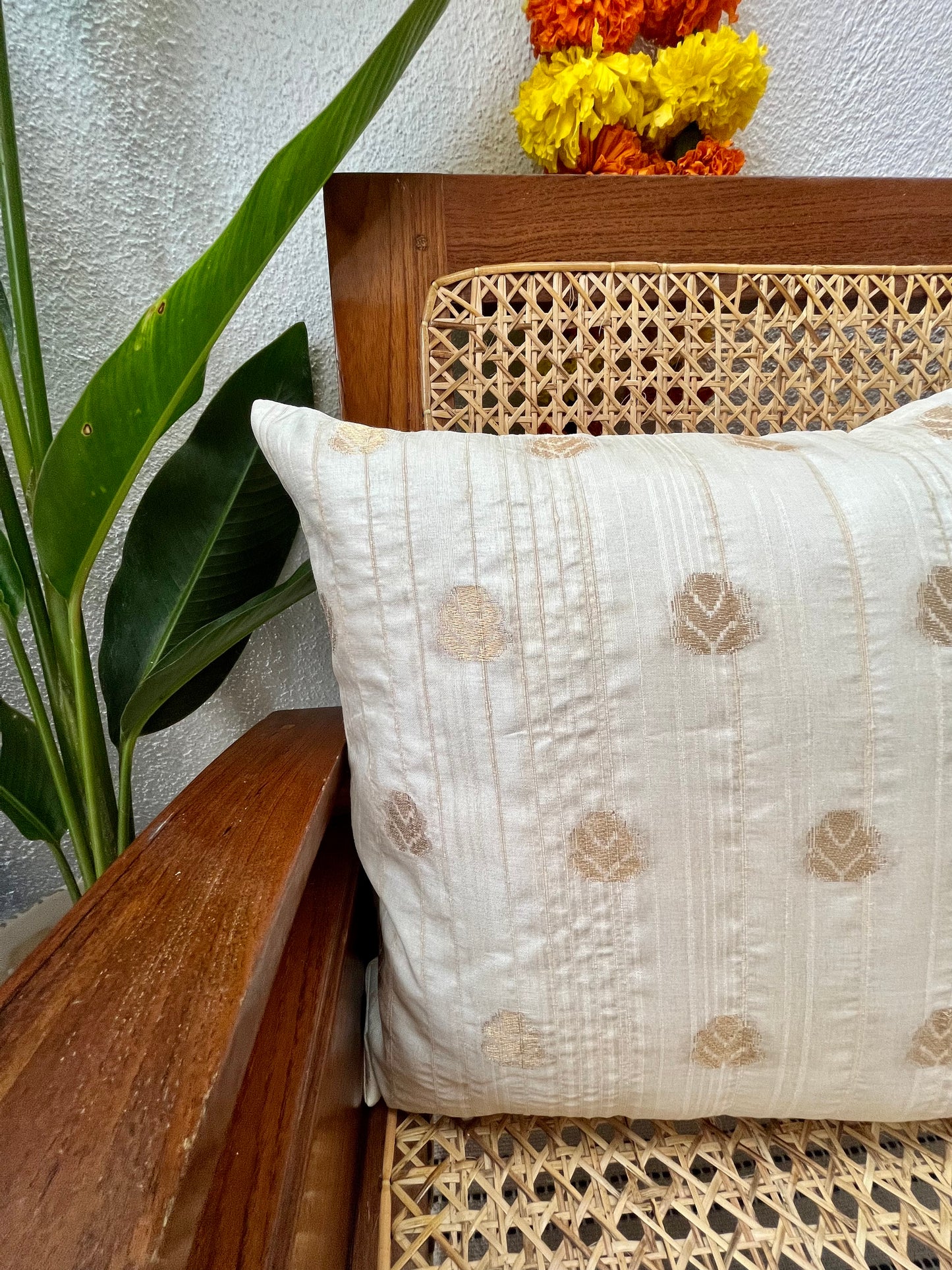 Cushion Cover - Ivory & Rose