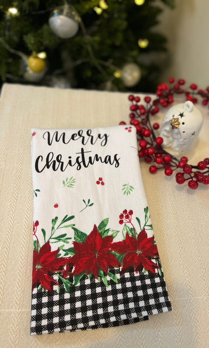 Christmas Hand Towel -  Merry Christmas