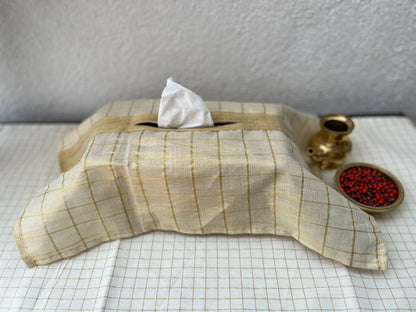 Tissue Box Cover - All Gold