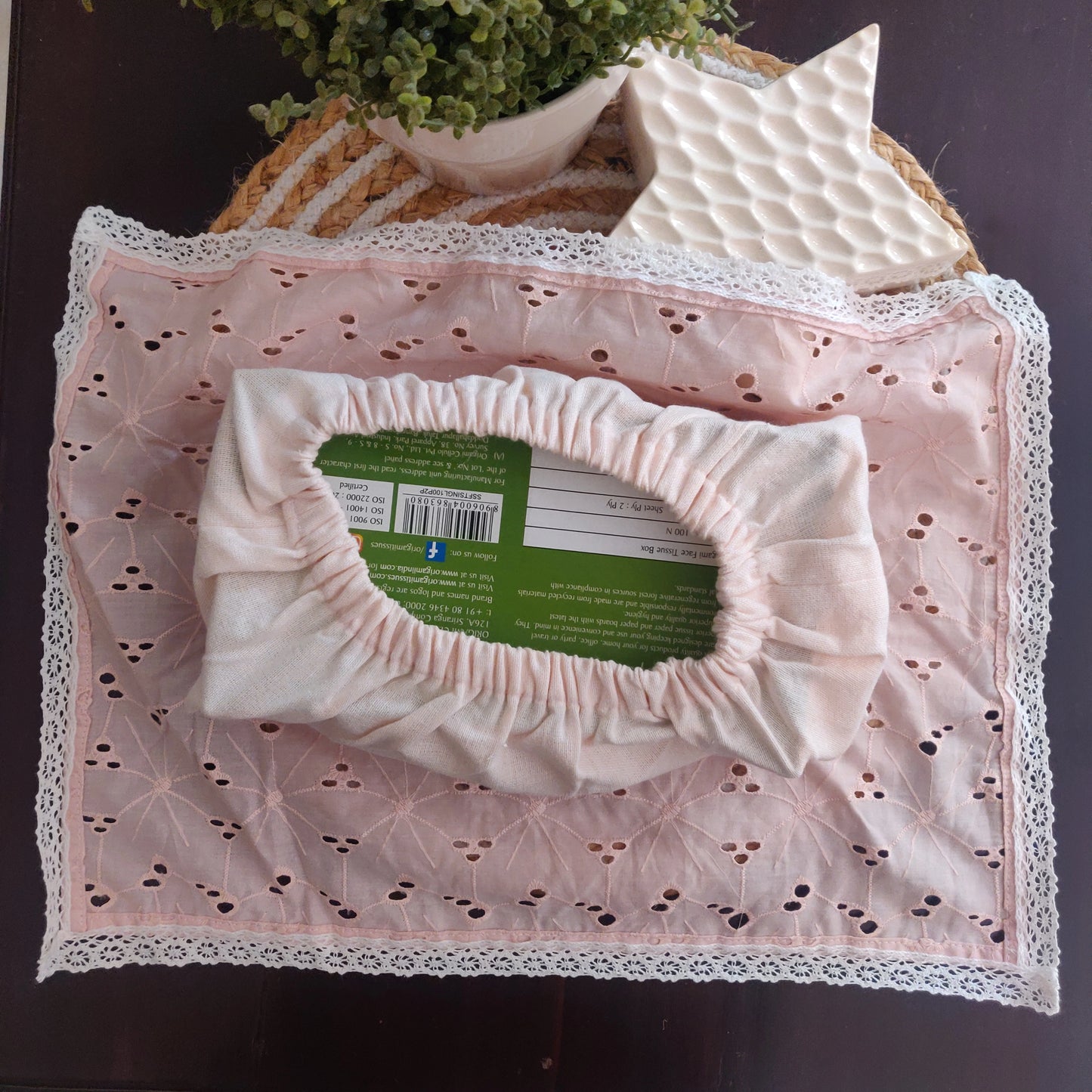 Tissue Box Cover - Peachy Hakoba