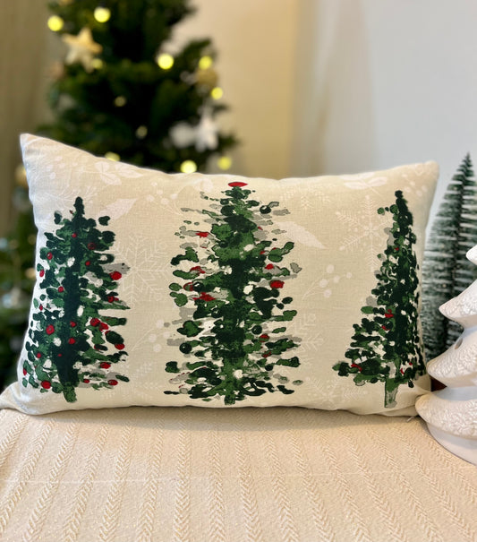 Christmas Cushion Cover - Trees of Pine Forest