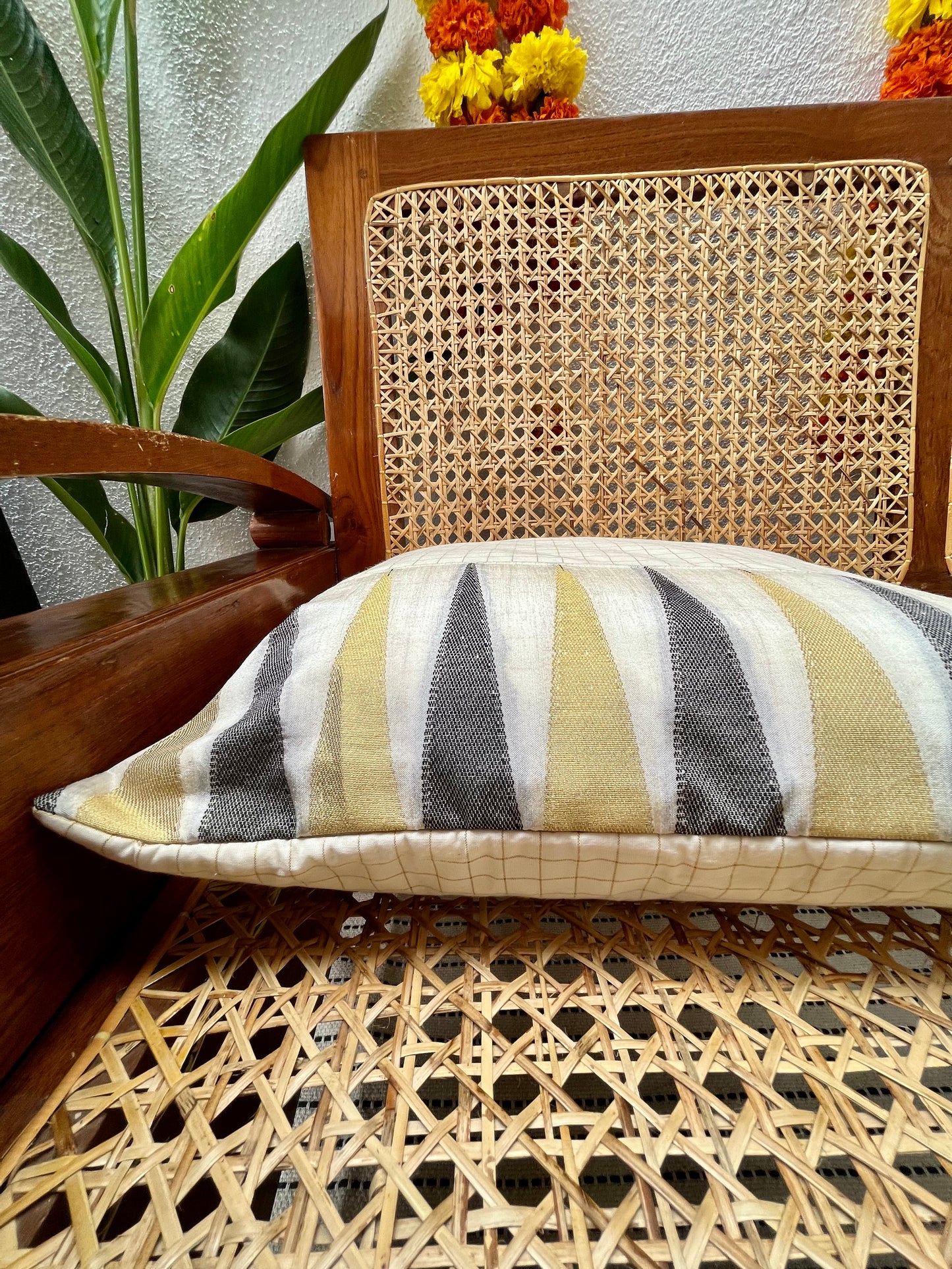 Cushion Cover - Temple Border