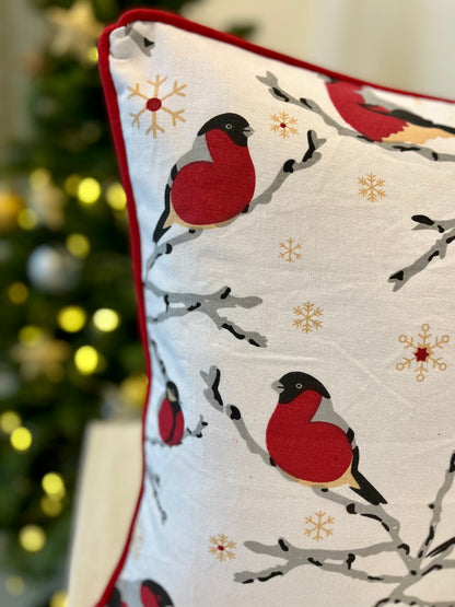 Christmas Cushion Cover - Cardinals