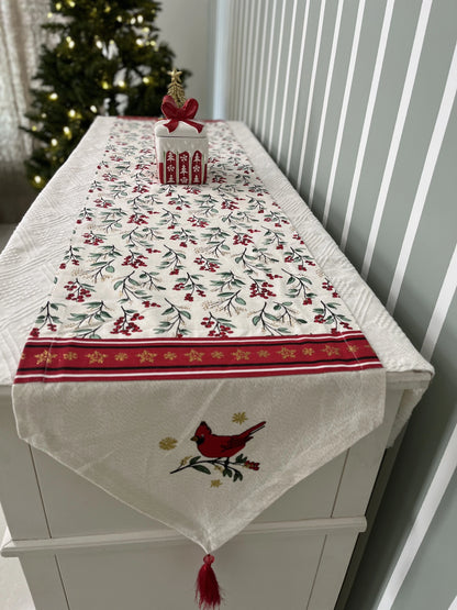 Christmas Runner - Christmas Cardinal