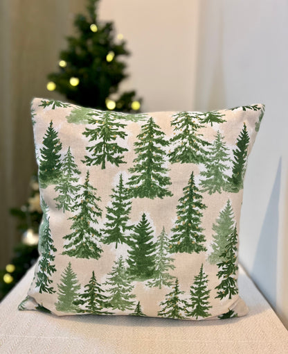 Christmas Cushion Cover -  Pine Forest