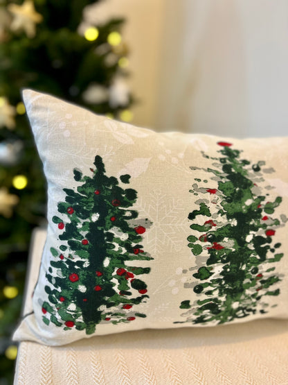 Christmas Cushion Cover - Trees of Pine Forest