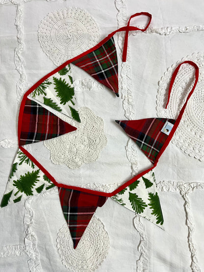 Christmas Bunting - Tree and Tartan