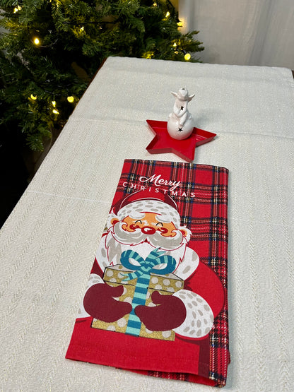 Christmas Kitchen Towels - Santa & Snowman