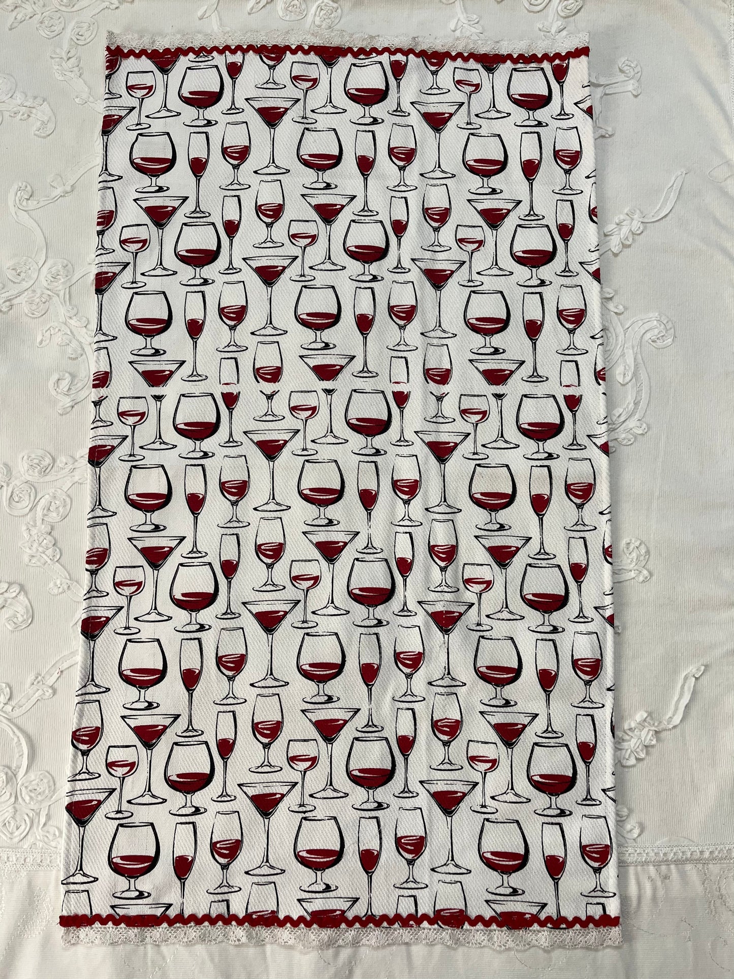 Kitchen Towel- Wineglass